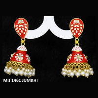 Mahavir Gold Plated Meenakari And Kundan Designer Jhumki Earrings - MIJ 1461 Jumkhi