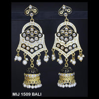 Mahavir Gold Plated Designer Dangler Earrings - MIJ 1509 BALI