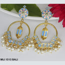 Mahavir Gold Plated Designer Dangler Earrings - MIJ 1513 BALI