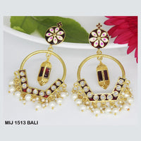 Mahavir Gold Plated Designer Dangler Earrings - MIJ 1513 BALI