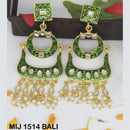 Mahavir Gold Plated Designer Dangler Earrings - MIJ 1514 BALI