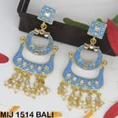 Mahavir Gold Plated Designer Dangler Earrings - MIJ 1514 BALI