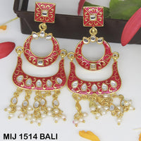 Mahavir Gold Plated Designer Dangler Earrings - MIJ 1514 BALI