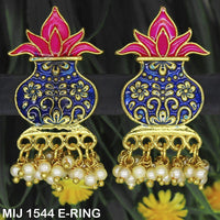 Mahavir Gold Plated Designer Dangler Earrings - MIJ 1544 E-RING