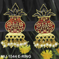Mahavir Gold Plated Designer Dangler Earrings - MIJ 1544 E-RING