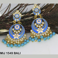 Mahavir Gold Plated Designer Dangler Earrings - MIJ 1549 BALI