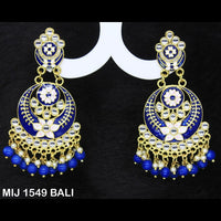 Mahavir Gold Plated Designer Dangler Earrings - MIJ 1549 BALI