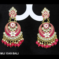Mahavir Gold Plated Designer Dangler Earrings - MIJ 1549 BALI