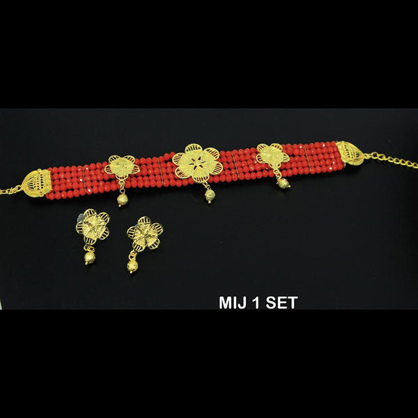 Mahavir Forming Gold Necklace Set - MIJ 1 SET