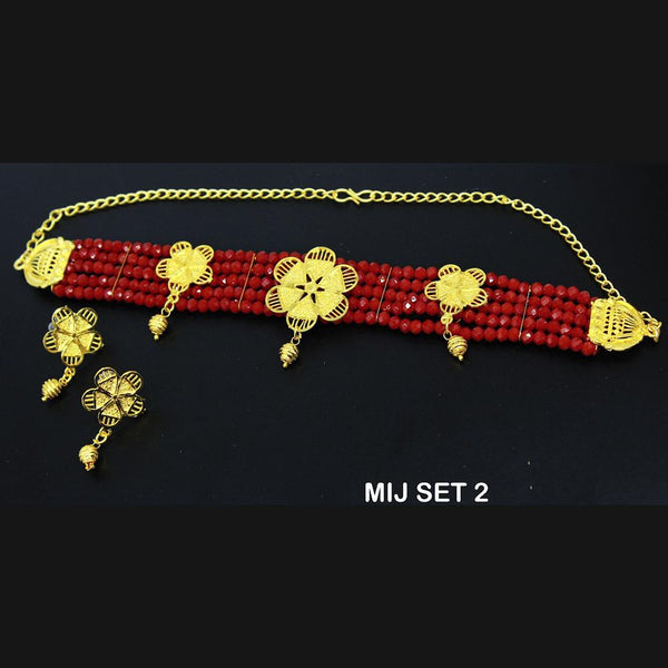 Mahavir Forming Gold Necklace Set - MIJ 2 SET