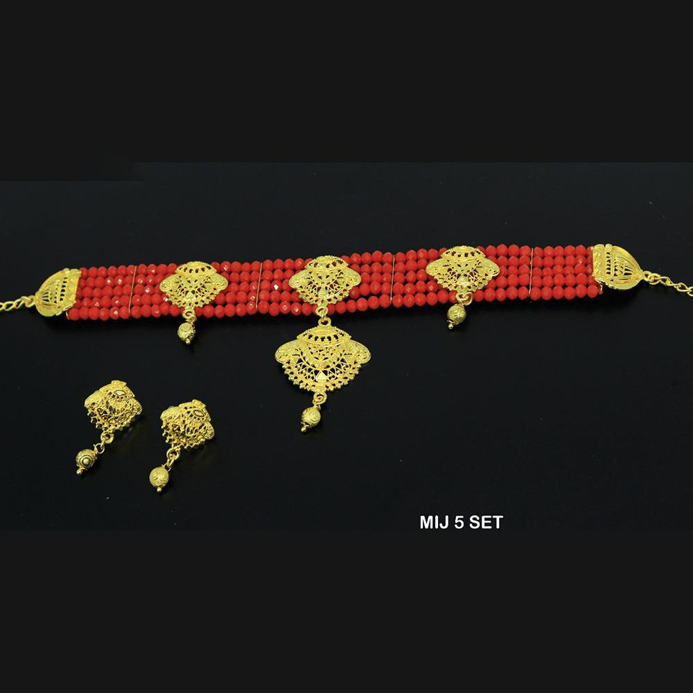 Mahavir Forming Gold Necklace Set - MIJ 5 SET