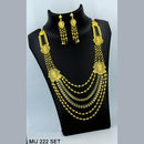 Mahavir Forming Gold Necklace Set   - MIJ Set 222