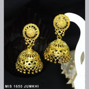 Mahavir Dye Gold Jhumki Earrings