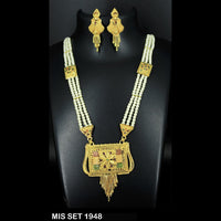 Mahavir Forming Gold Necklace Set - MIS 1948 SET