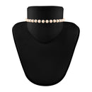 Etnico 18k Gold Plated Pearl Beaded Necklace Jewellery Set for Women (ML289)