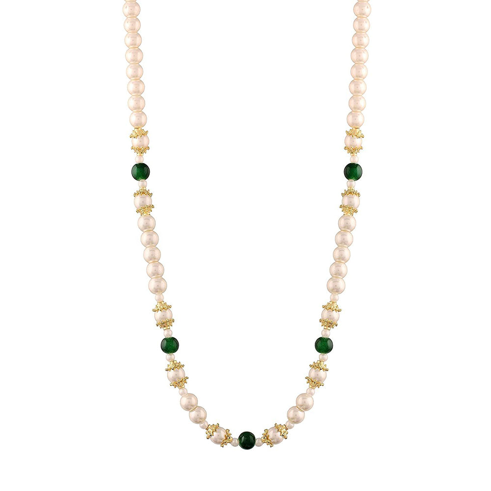 Etnico Gold-Plated   Layered Groom Necklace For Men (Mlp38G)