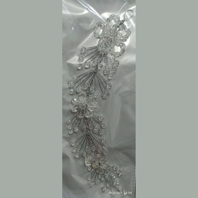 Manisha Jewellery Design Silver & Gold  Pearl Hair Brooch