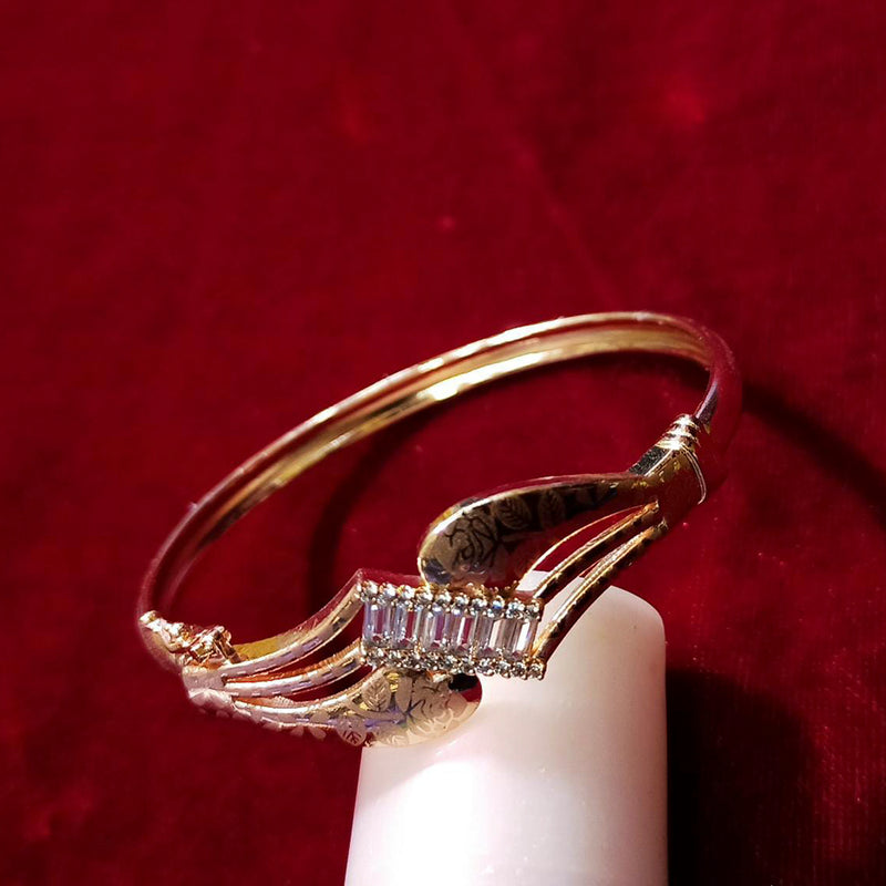 Manisha Jewellery Gold Plated American Diamond Openable kada