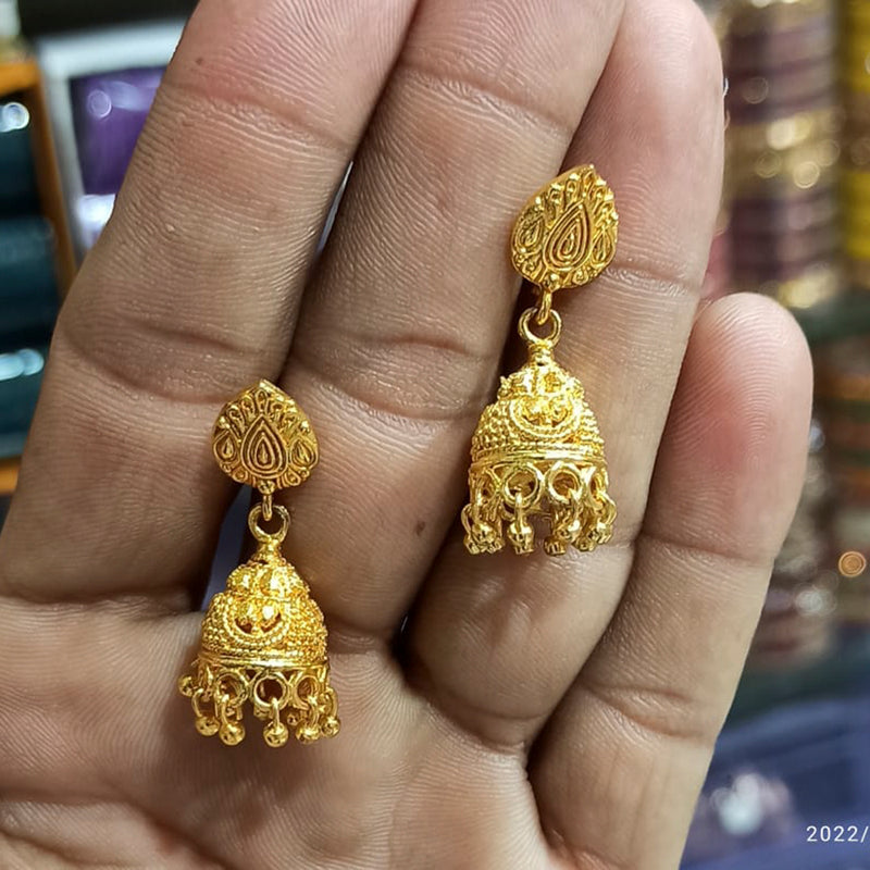 Manisha Jewellery Gold Plated Jhumki Earrings