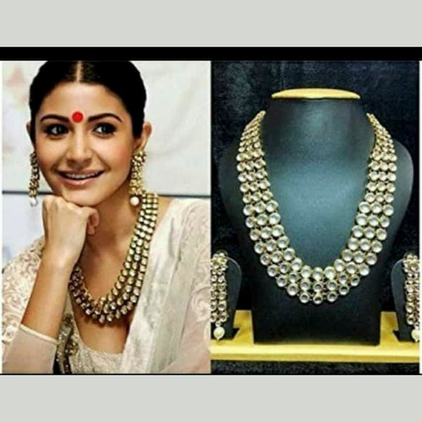 Manisha Jewellery Gold Plated Crystal Stone Necklace Set