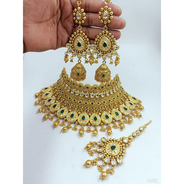 Manisha Jewellery Copper Kundan Stone Necklace Set