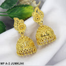 Mahavir Gold Plated Jhumki Earrings