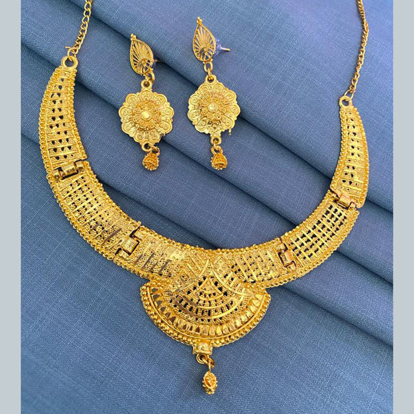 Mahavir Gold Plated Forming Necklace Set