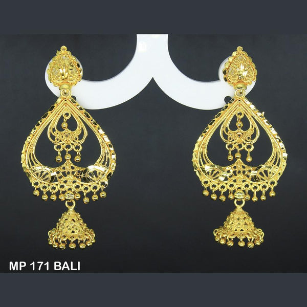 Mahavir Forming Gold Plated Jhumki Earrings  - MP 171BALI