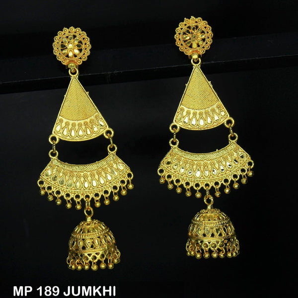 Mahavir Forming Gold Plated Dangler Earrings  - MP 189 Jumkhi