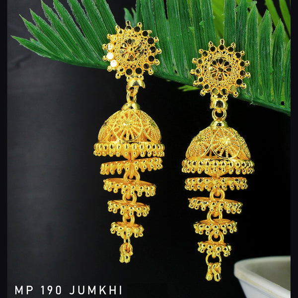 Mahavir Forming Gold Plated Jhumki Earrings  - MP 190 Jumkhi
