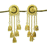 Mahavir Gold Plated Dangler Earrings