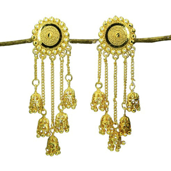 Mahavir Gold Plated Dangler Earrings