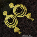 Mahavir Gold Plated Dangler Earrings
