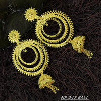 Mahavir Gold Plated Dangler Earrings