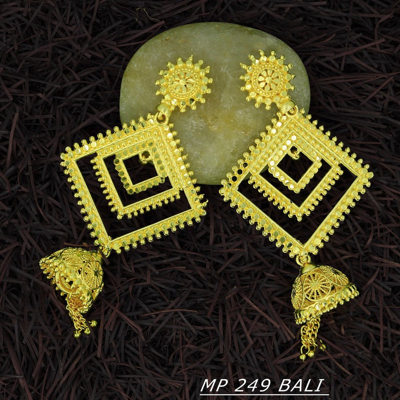 Mahavir Forming Gold Plated Dangler Earrings  - MP 249 Bali