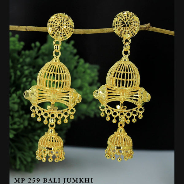 Mahavir Forming Gold Plated Dangler Earrings  - MP 259 Bali Jumkhi
