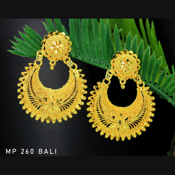 Mahavir Forming Gold Plated Dangler Earrings  - MP 260 Bali