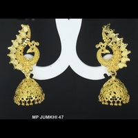 Mahavir Forming Gold Plated Jhumki Earrings  - MP 47 JUMKHI