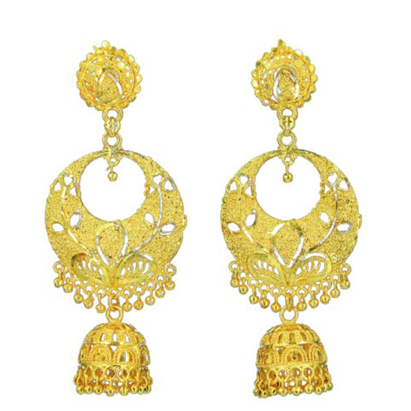 Mahavir Gold Plated Dangler Earrings