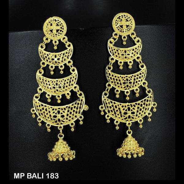 Mahavir Forming Gold Plated Dangler Earrings  - MP BALI 183