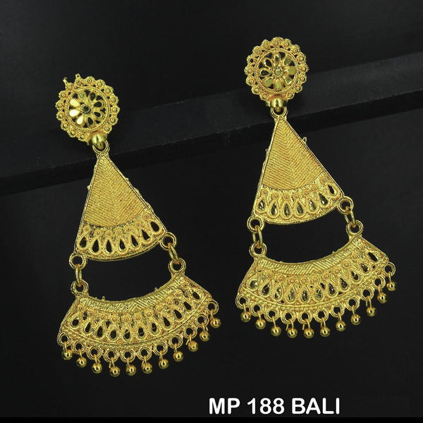 Mahavir Forming Gold Plated Dangler Earrings  - MP BALI 188
