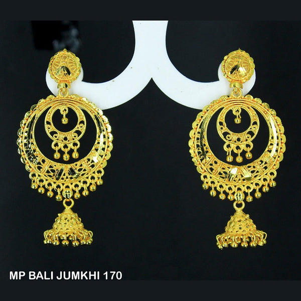 Mahavir Forming Gold Plated Dangler Earrings  - MP Bali Jumkhi 170