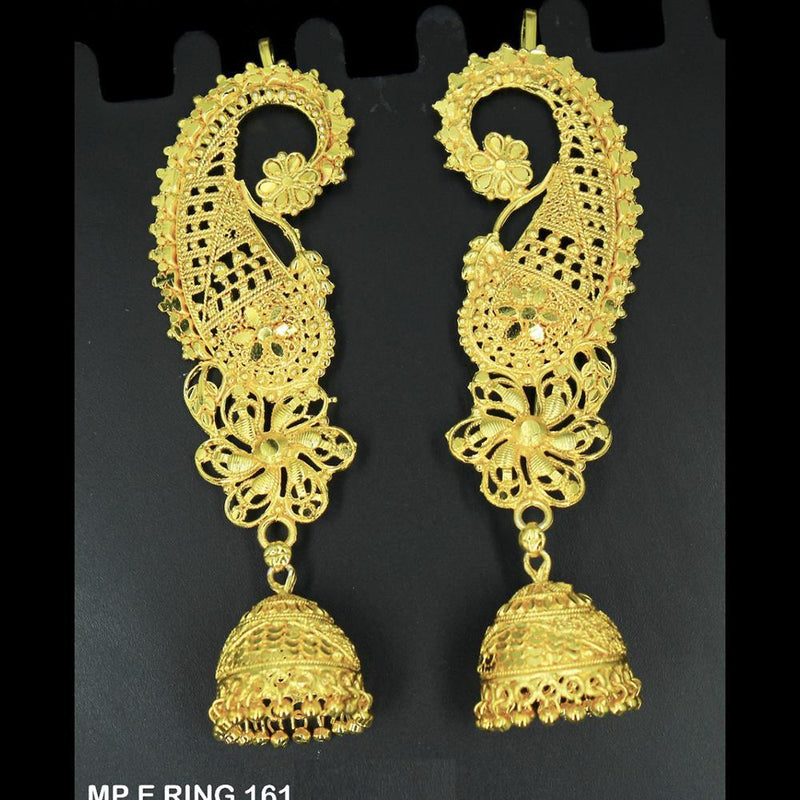 Mahavir Forming Gold Plated Jhumki Earrings  - MP E RING 161