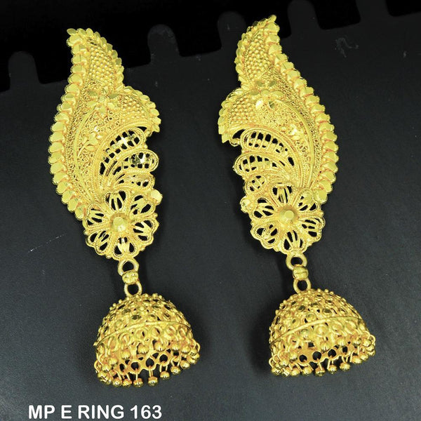 Mahavir Forming Gold Plated Jhumki Earrings  - MP E RING 163