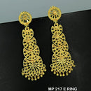 Mahavir Forming Gold Plated Jhumki Earrings  - MP E RING 217