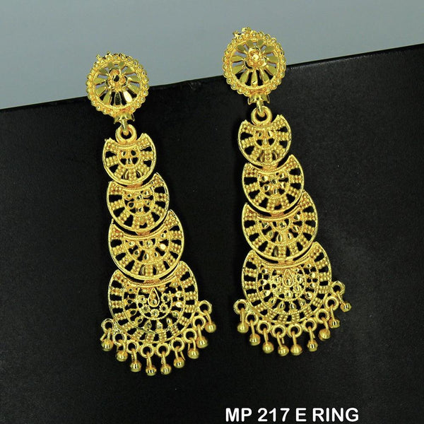 Mahavir Forming Gold Plated Jhumki Earrings  - MP E RING 217