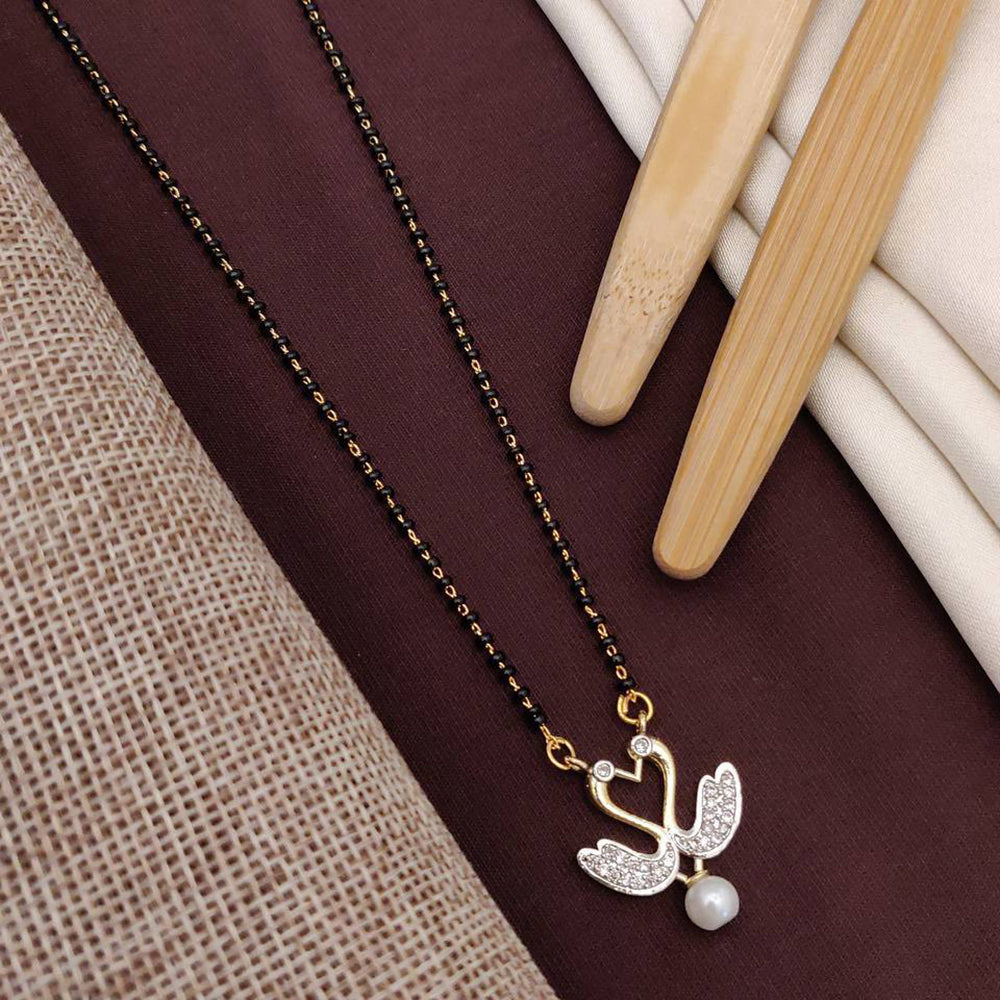 AV Universal Gold Plated Austrian Stone Fancy Manglasutra For Women