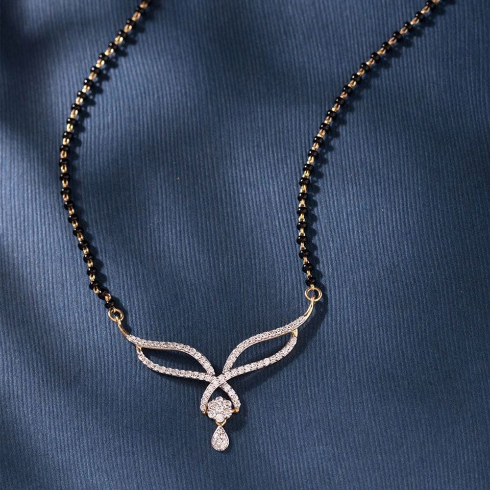 AV Universal Gold Plated Austrian Stone Fancy Manglasutra For Women