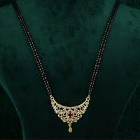 AV Universal Gold Plated Austrian Stone Fancy Manglasutra For Women