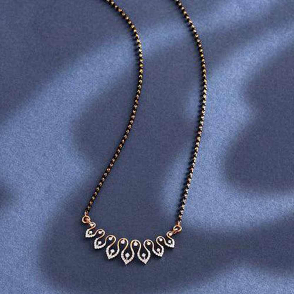AV Universal Gold Plated Austrian Stone Fancy Manglasutra For Women